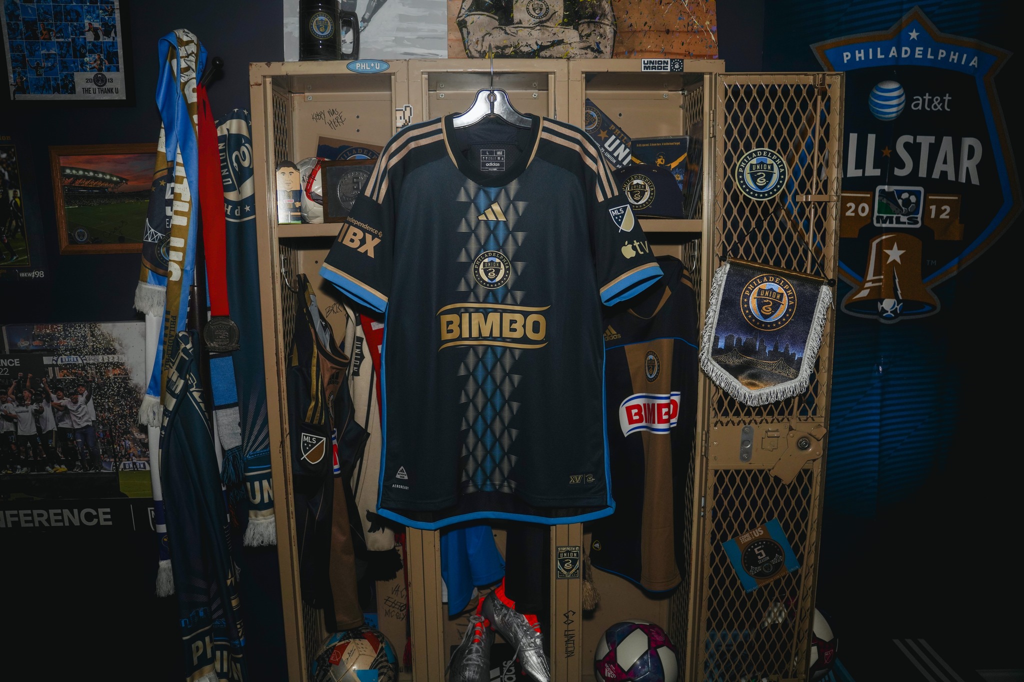 Philadelphia Union thuisshirt 2024-2025 omgedoopt tot XV Kit