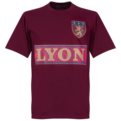 Olympique Lyon Team T-Shirt - Bordeaux Rood