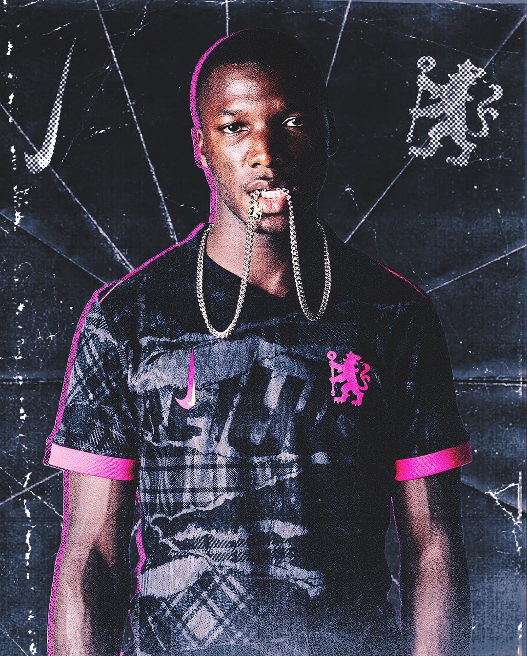 Chelsea 3e shirt 2024-2025 geïnspireerd door punk en rock jaren '70