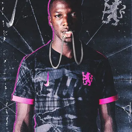 Chelsea 3e shirt 2024-2025 geïnspireerd door punk en rock jaren '70