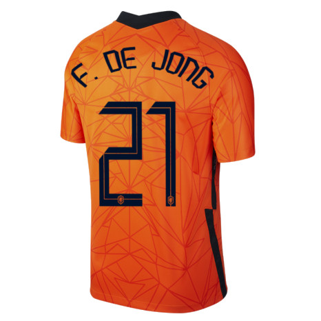 Nederlands Elftal Thuis Shirt Frenk De Jong Voetbalshirts Com