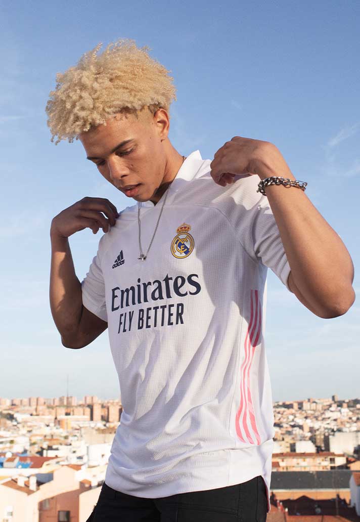 Roze Madrid voetbalshirt -