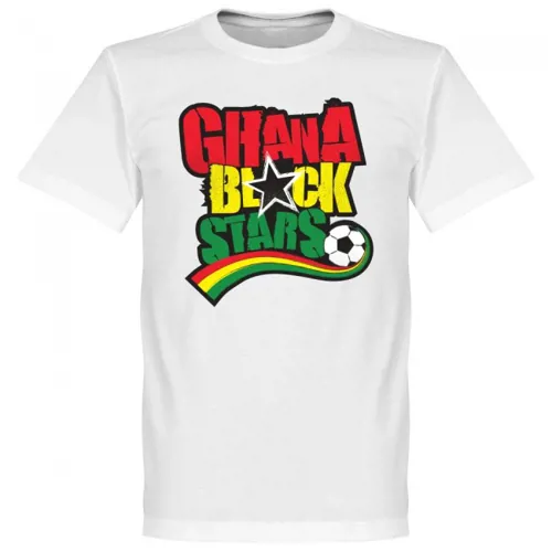 Ghana Black Stars Fan T-Shirt - Wit