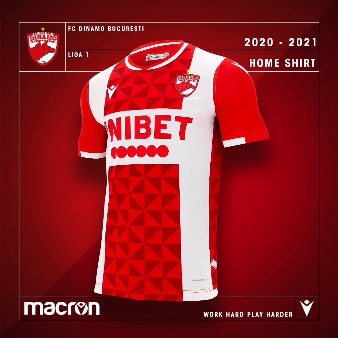 Dinamo Boekarest thuisshirt 2020-2021