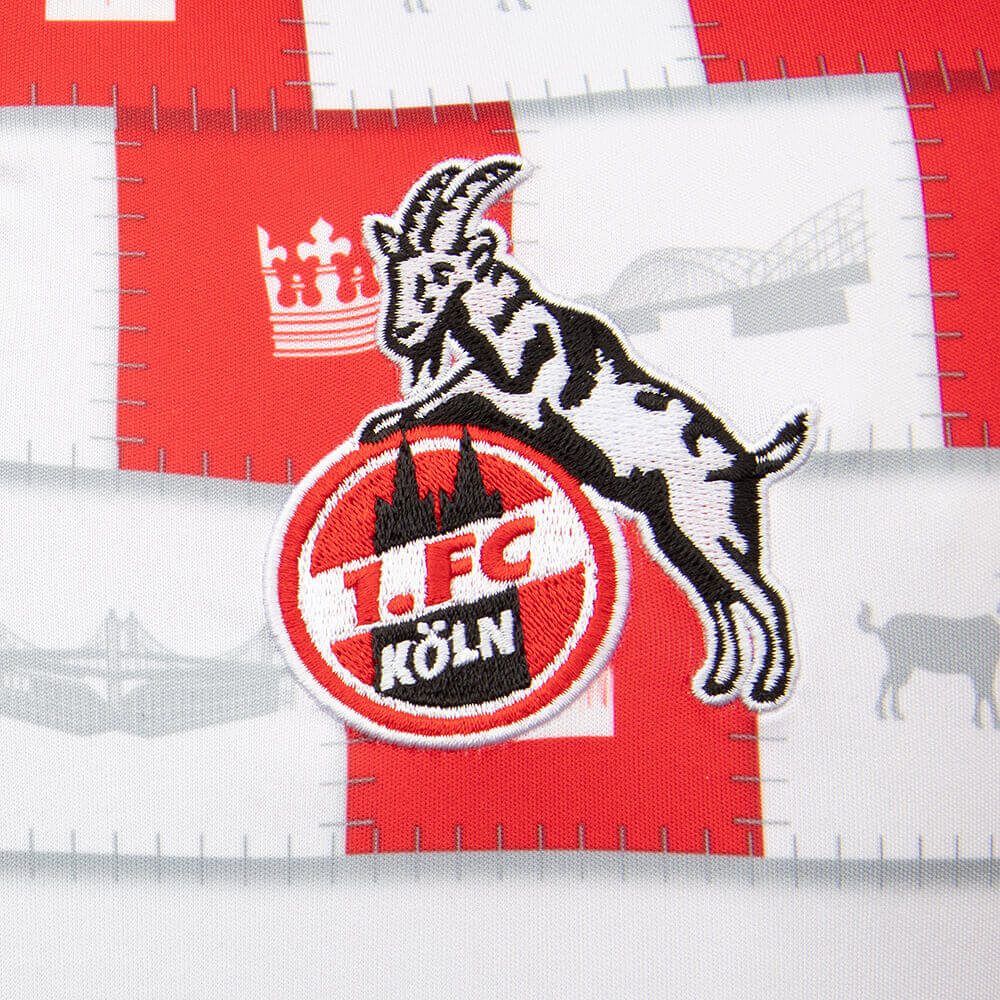 Detail Carnaval voetbalshirt FC Köln 2020-2021