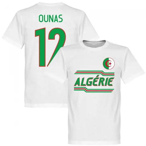 Algerije Ounas Team T-Shirt - Wit 