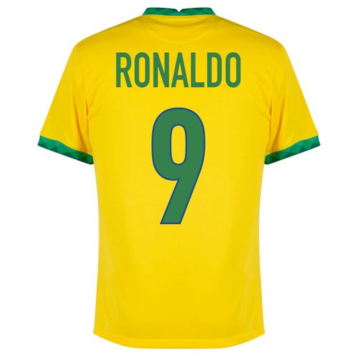 zijn Mijlpaal spijsvertering Brazilië thuis shirt Ronaldo - Voetbalshirts.com