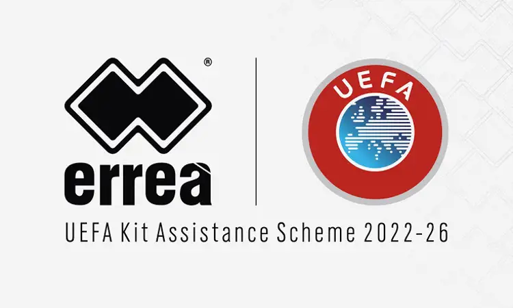 Erreà nieuwe partner UEFA Kit Assistance Scheme vanaf 2022