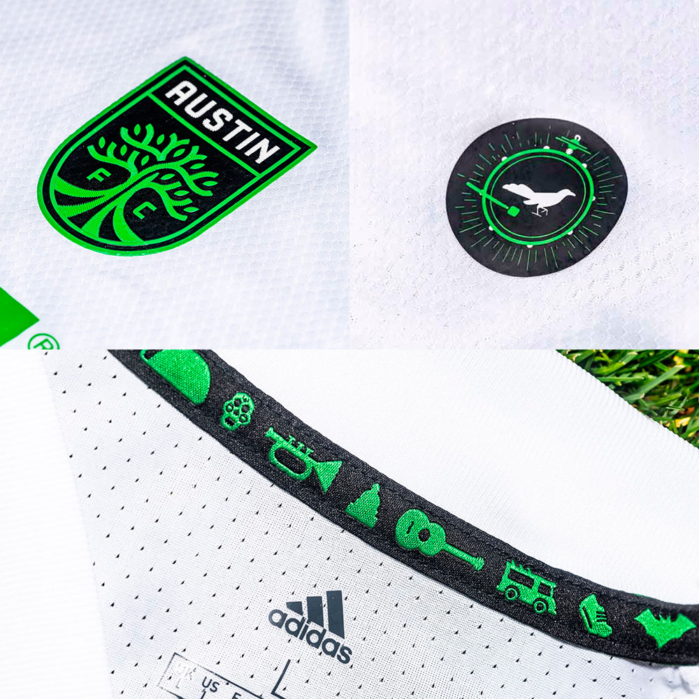 Details Austin FC uitshirt 2021