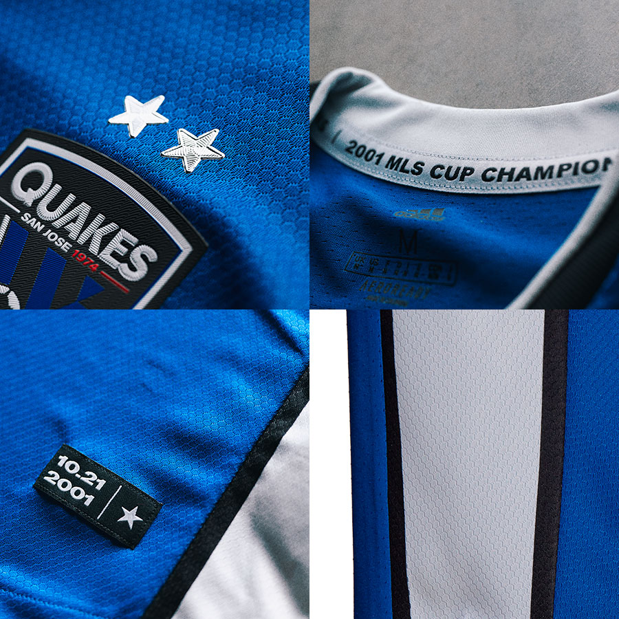 San José Earthquakes thuisshirt 2021-2022 details