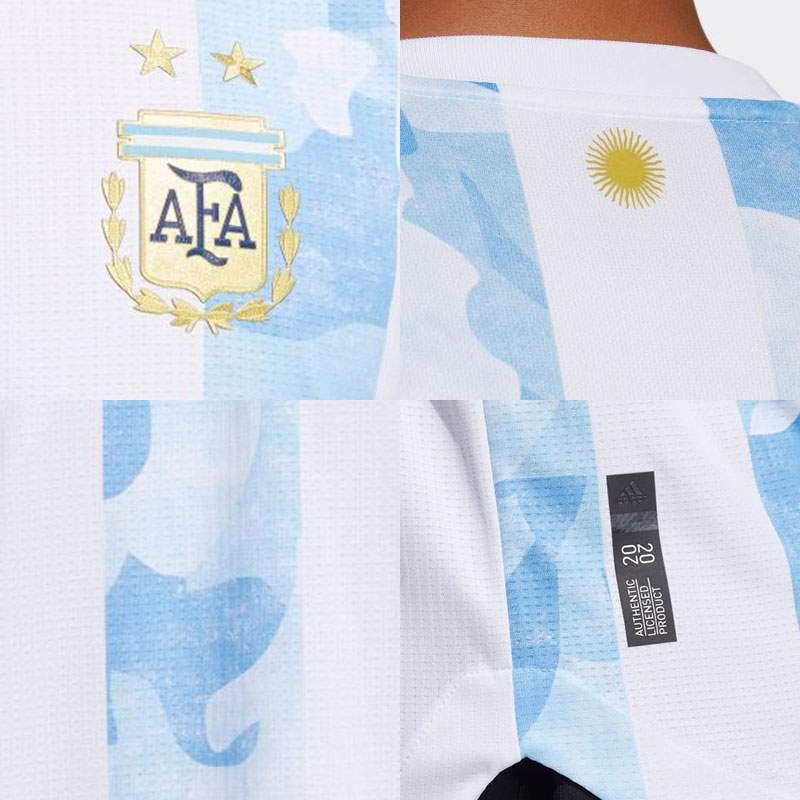 Details Argentinië thuisshirt 2021-2022