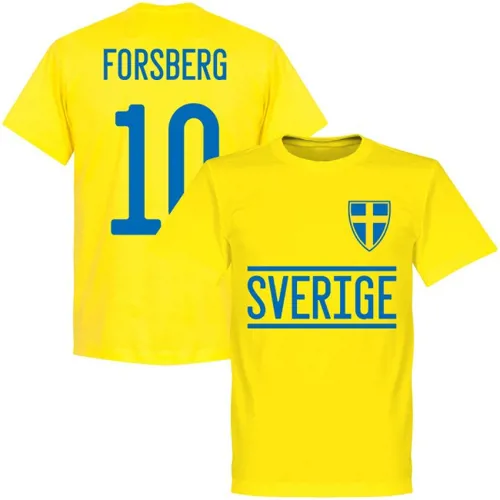 Zweden Team T-Shirt Forsberg - Geel