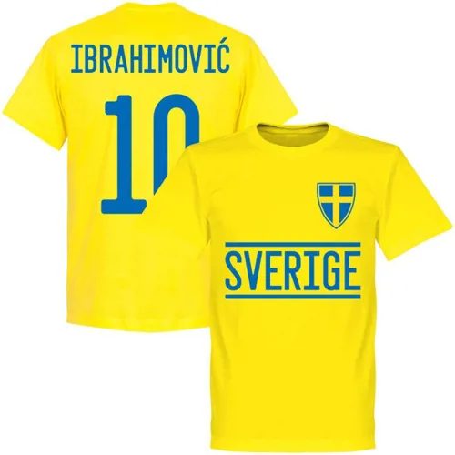 Zweden Zlatan Ibrahimovic Team T-Shirt - Geel