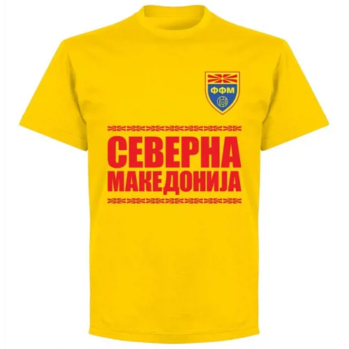 Noord Macedonië Team T-Shirt - Geel