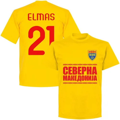 Noord Macedonië Elmas Team T-Shirt - Geel