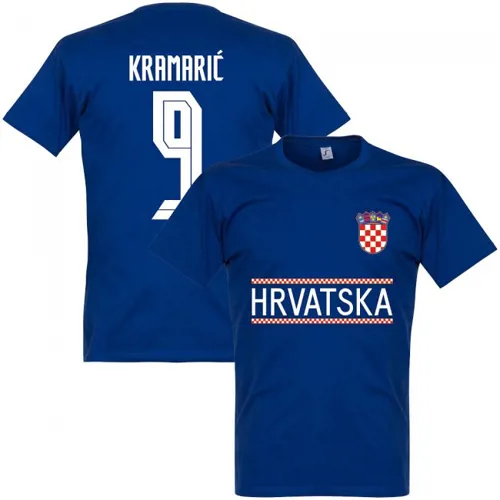 Kroatië team t-shirt Kramaric - Blauw