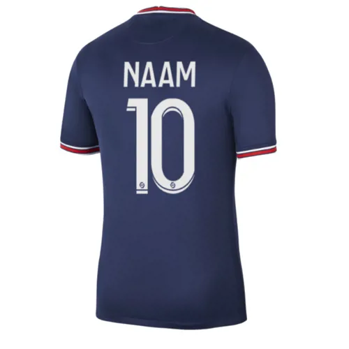 Paris Saint Germain voetbalshirt eigen naam en nummer