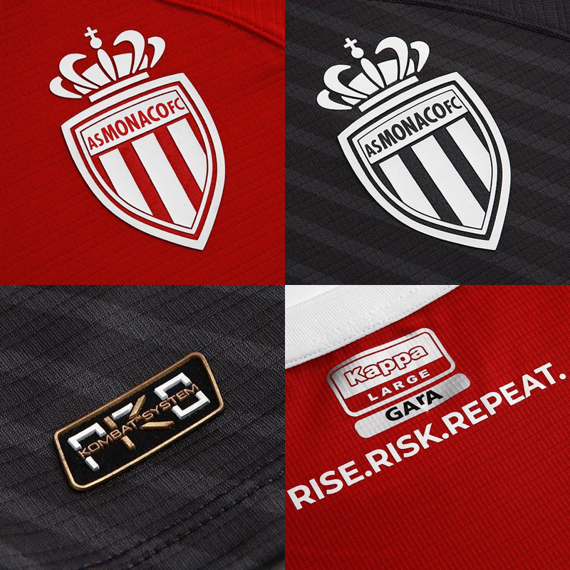 Details AS Monaco voetbalshirts 2021-2022