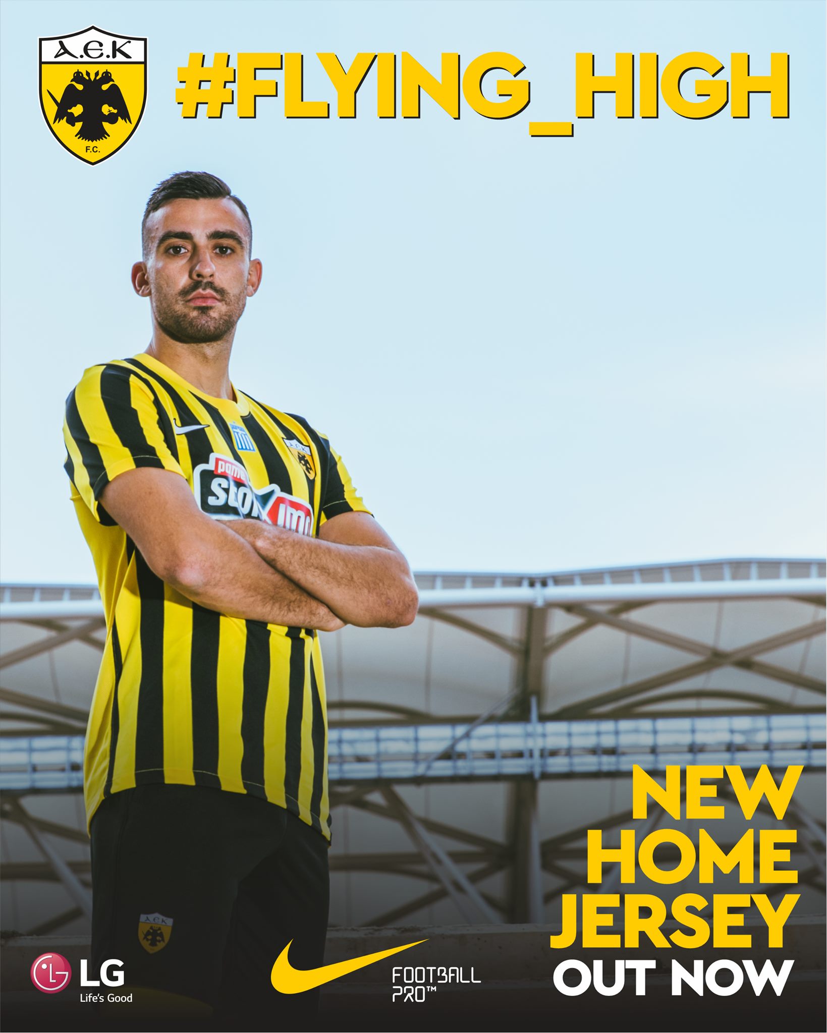 AEK Athene thuisshirt 2021-2022