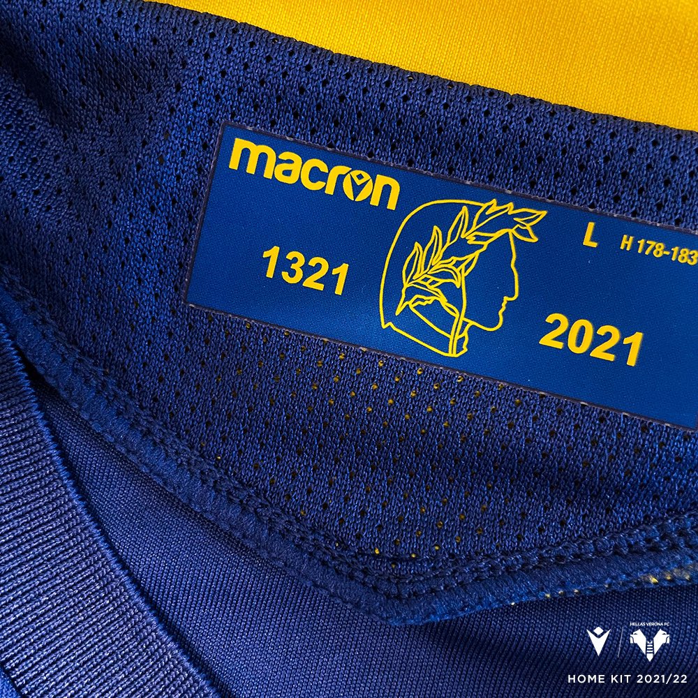 Detail Hellas Verona voetbalshirt 2021-2022