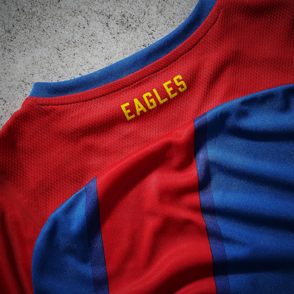 Detail Crystal Palace thuisshirt 2021-2022