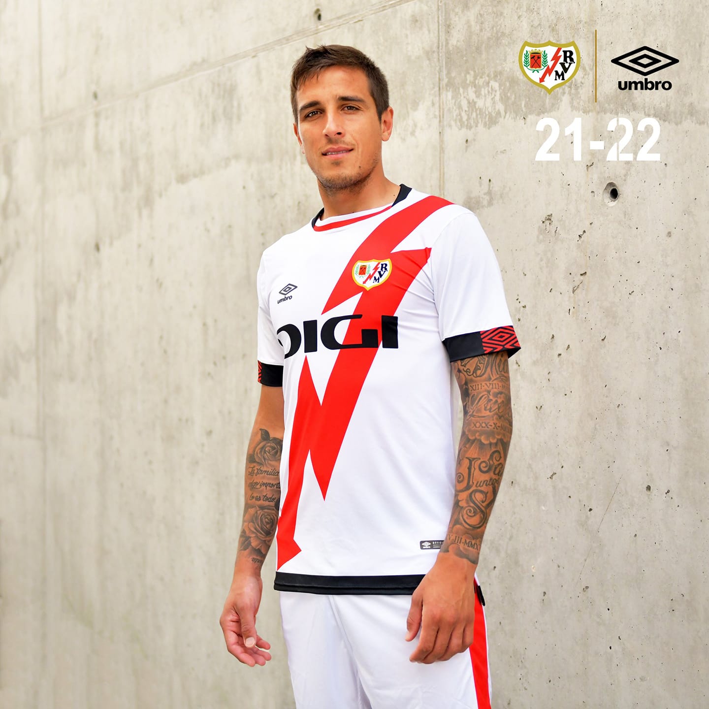 Rayo Vallecano thuisshirt 2021-2022