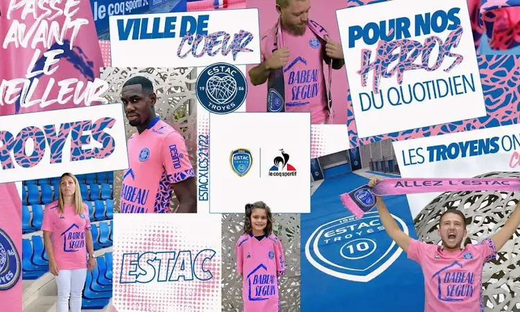 ESTAC Troyes derde wedstrijdshirt 2021-2022