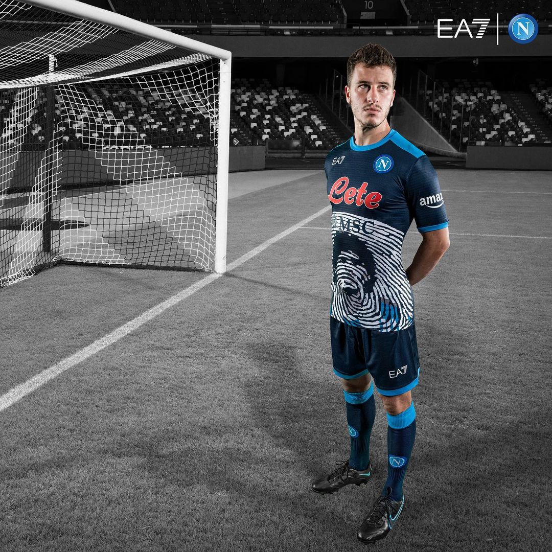 Napoli Maradona EA7 voetbalshirt 2021-2022