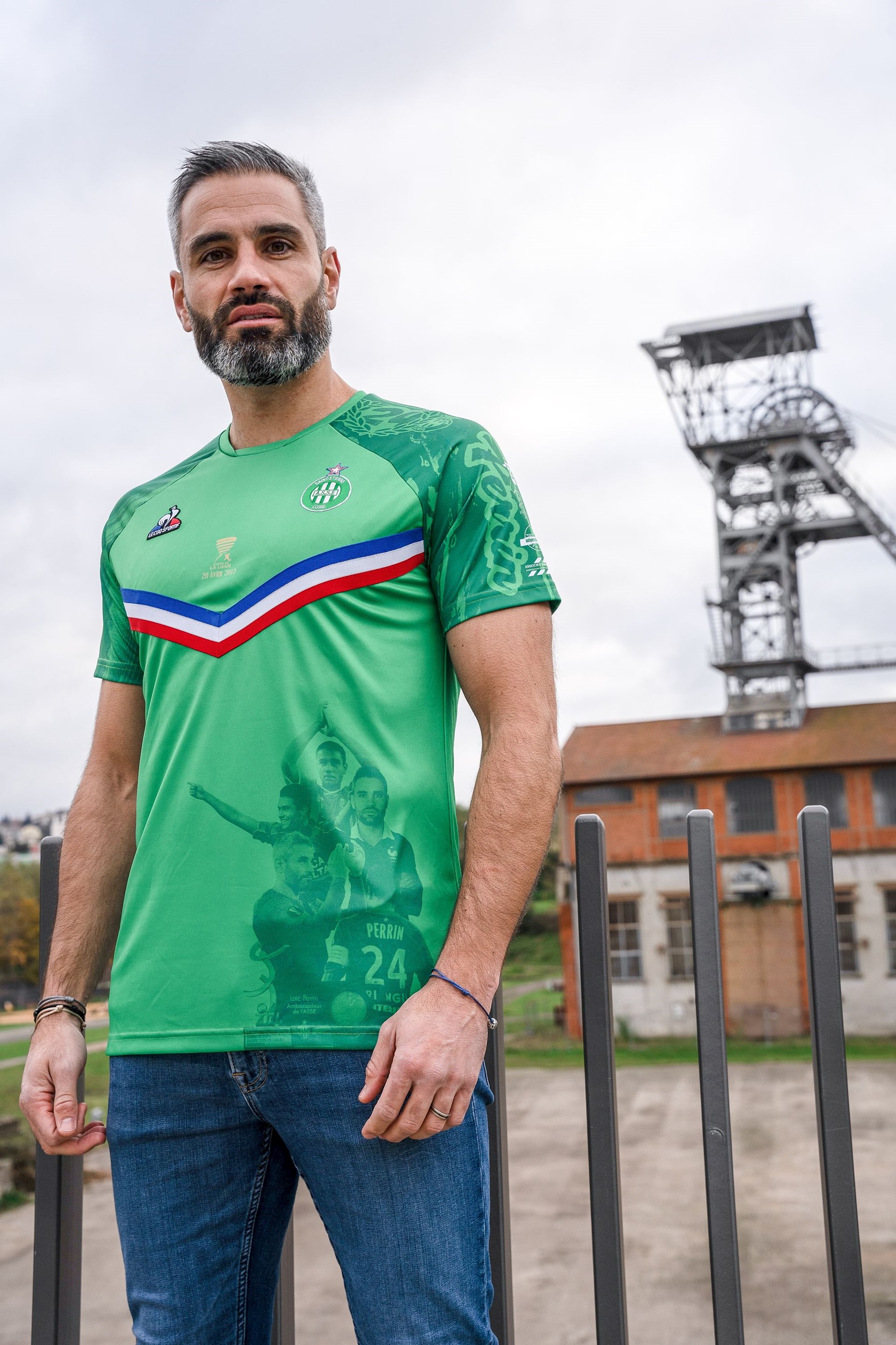 Le Coq Sportif Saint Etienne Perrin voetbalshirt