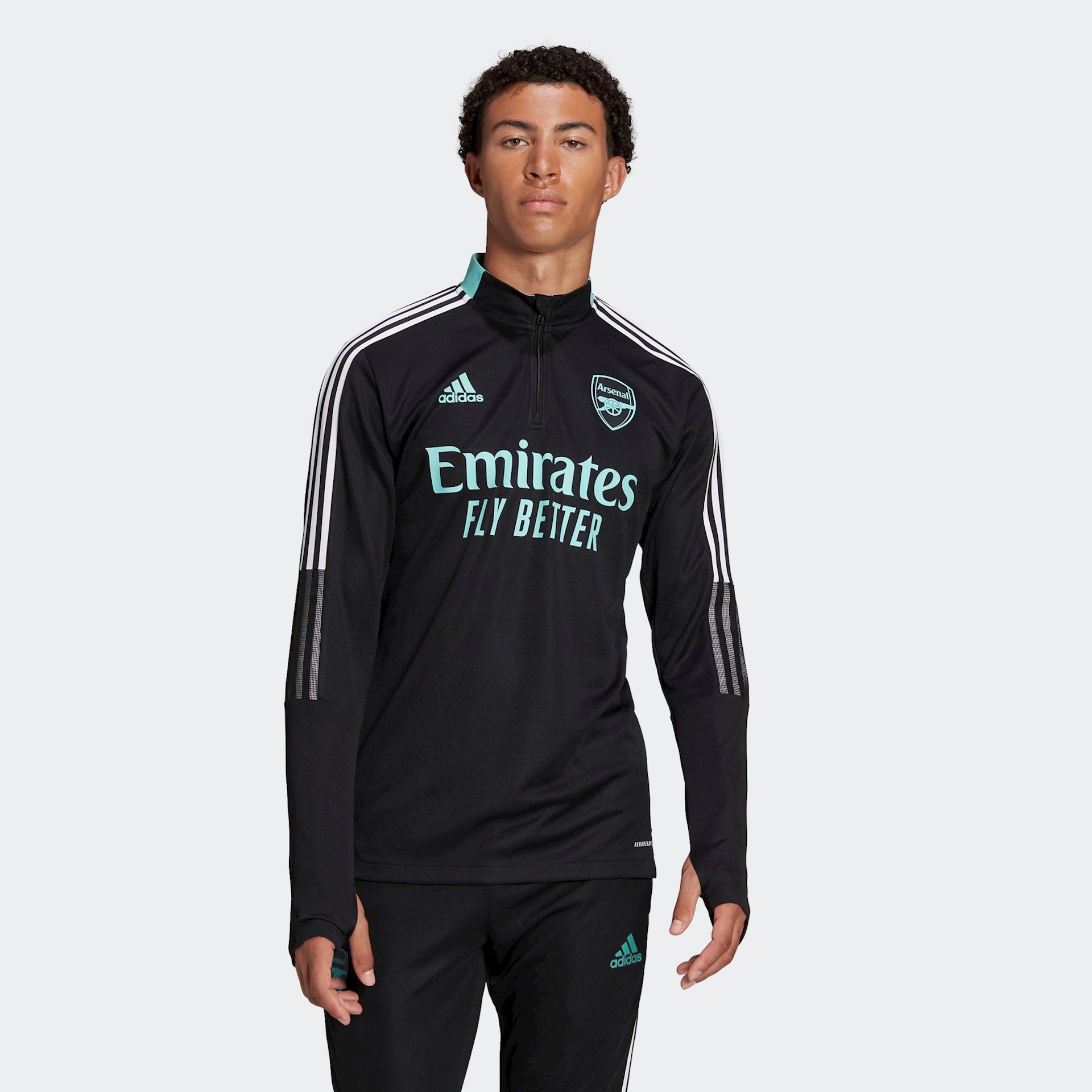 Zwart turquoise Arsenal trainingspak 2022