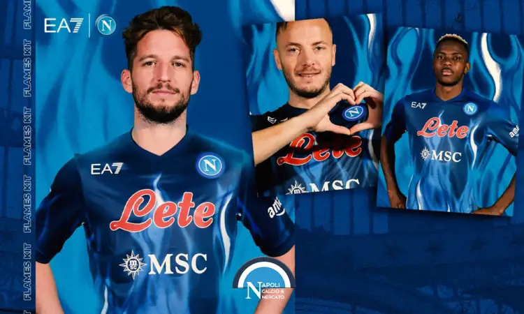 SSC Napoli Flames 3e voetbalshirt 2021-2022