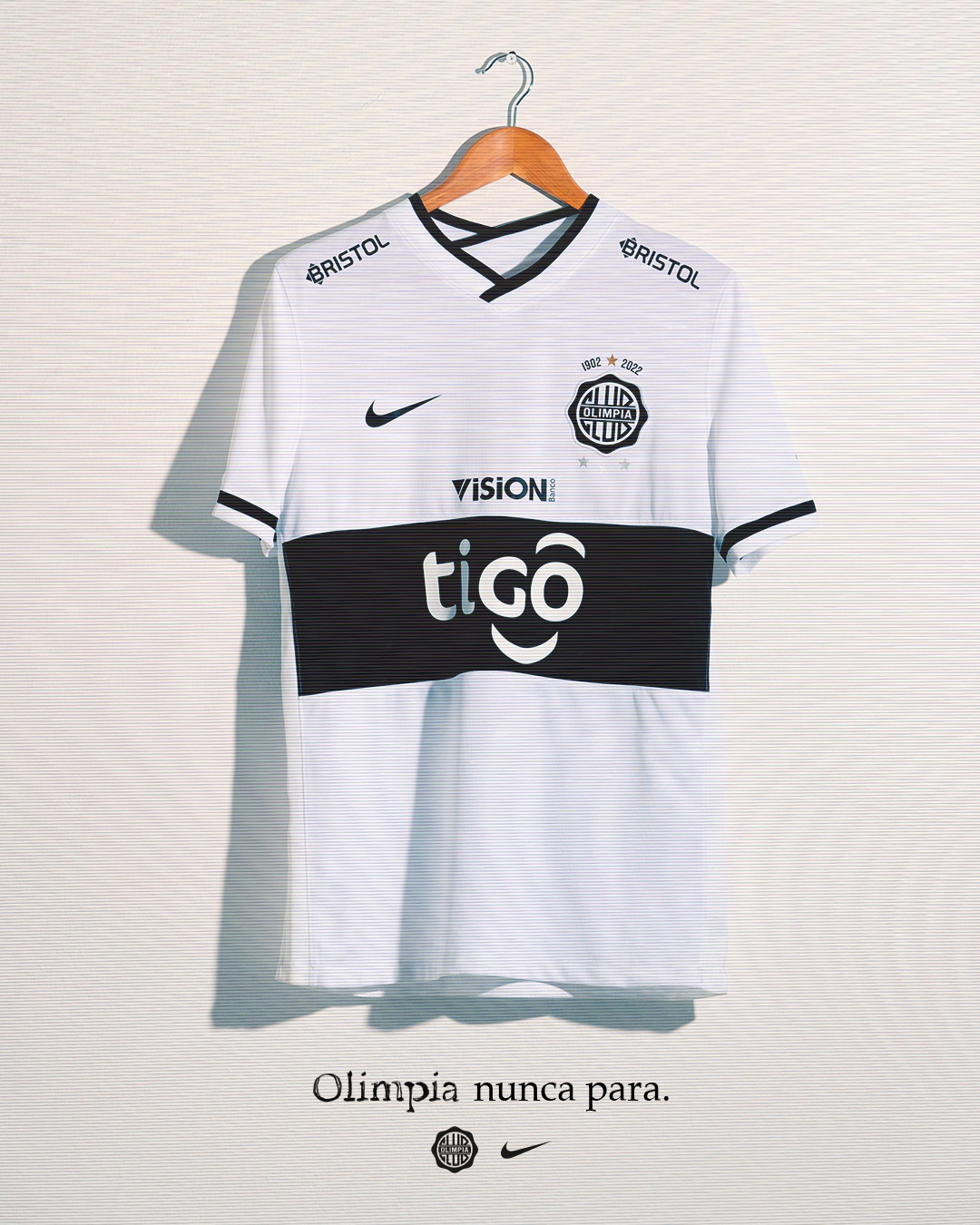 Club Olimpia thuisshirt 2022