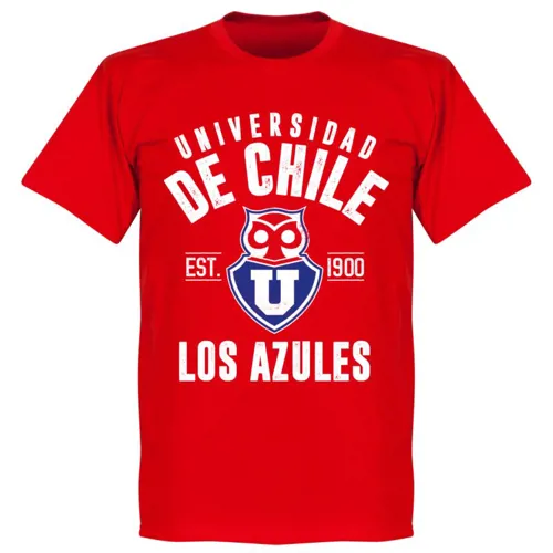 Universidad de Chile Team T-Shirt Est 1900 - Rood