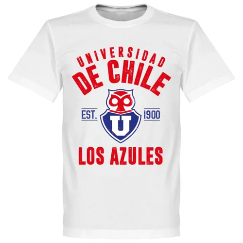 Universidad de Chile Team T-Shirt Est 1900 - Wit