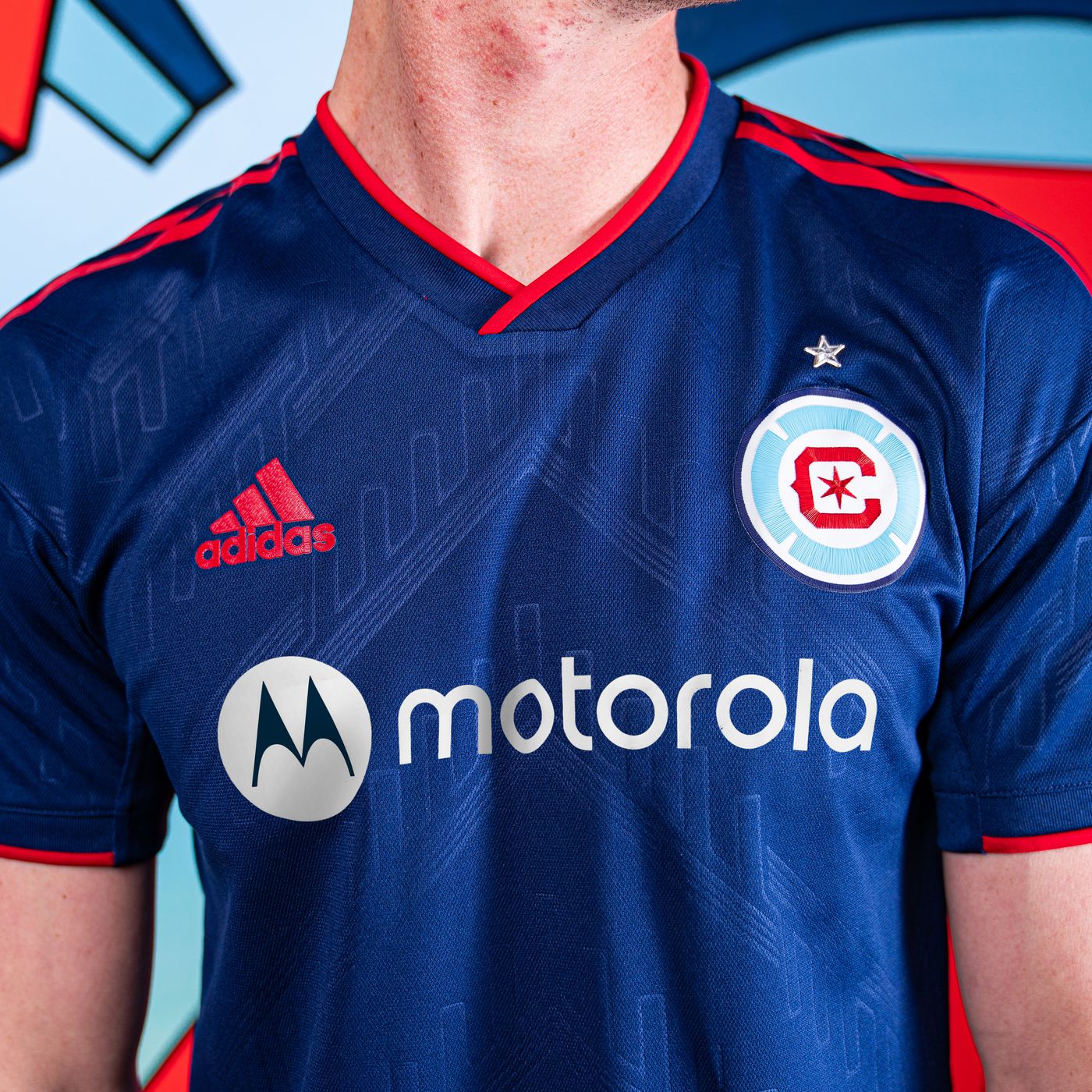 Details Chicago Fire voetbalshirt