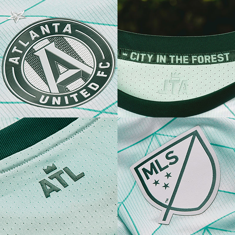 Details Atlanta United uitshirt 2022-2023