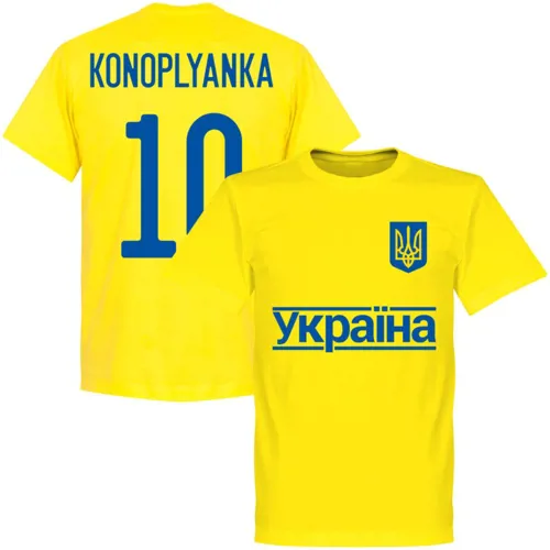 Oekraïne Team T-shirt Konoplianka - Geel
