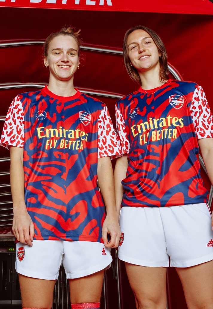 adidas Arsenal Stella McCartney warming-up shirt 2022