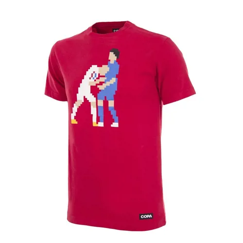Frankrijk Zidane Pixel Headbutt T-Shirt - Rood