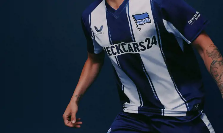 Dit zijn de Hertha BSC voetbalshirts 2025-2026 van Castore