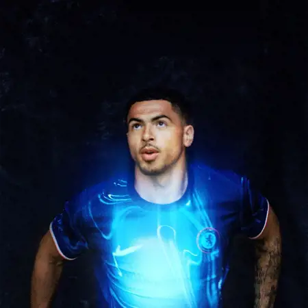 Chelsea thuisshirt 2024-2025 brandt blauw!