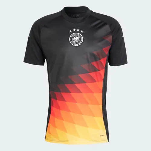Duitsland warming-up shirt 2024-2025 - Zwart/Rood/Goud