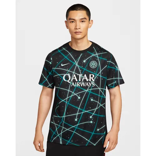 Inter Milan warming-up shirt 2025-2026 - Zwart/Turquoise/Cactus