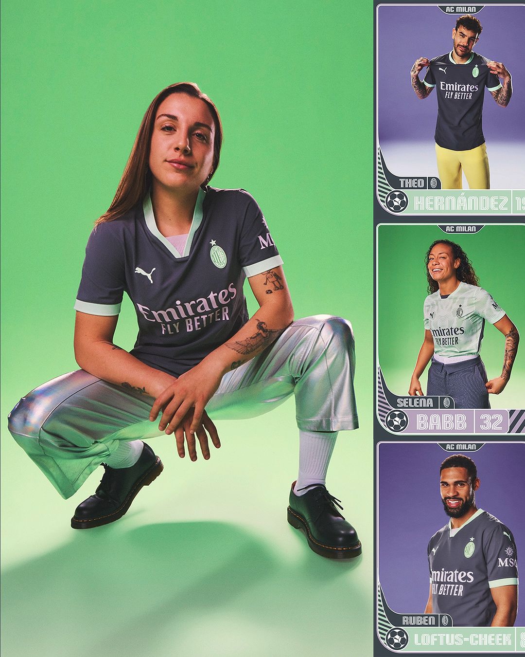 AC Milan 3e shirt 2024-2025 donkergrijs met mintgroene details