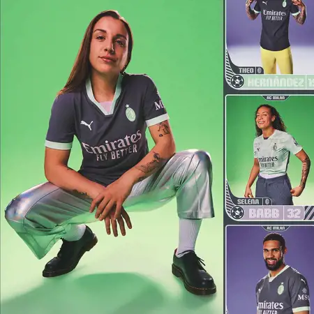 AC Milan 3e shirt 2024-2025 donkergrijs met mintgroene details