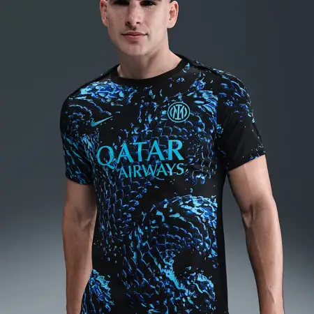 Inter Milan warming-up shirt 2025-2026 heeft slangenhuid!