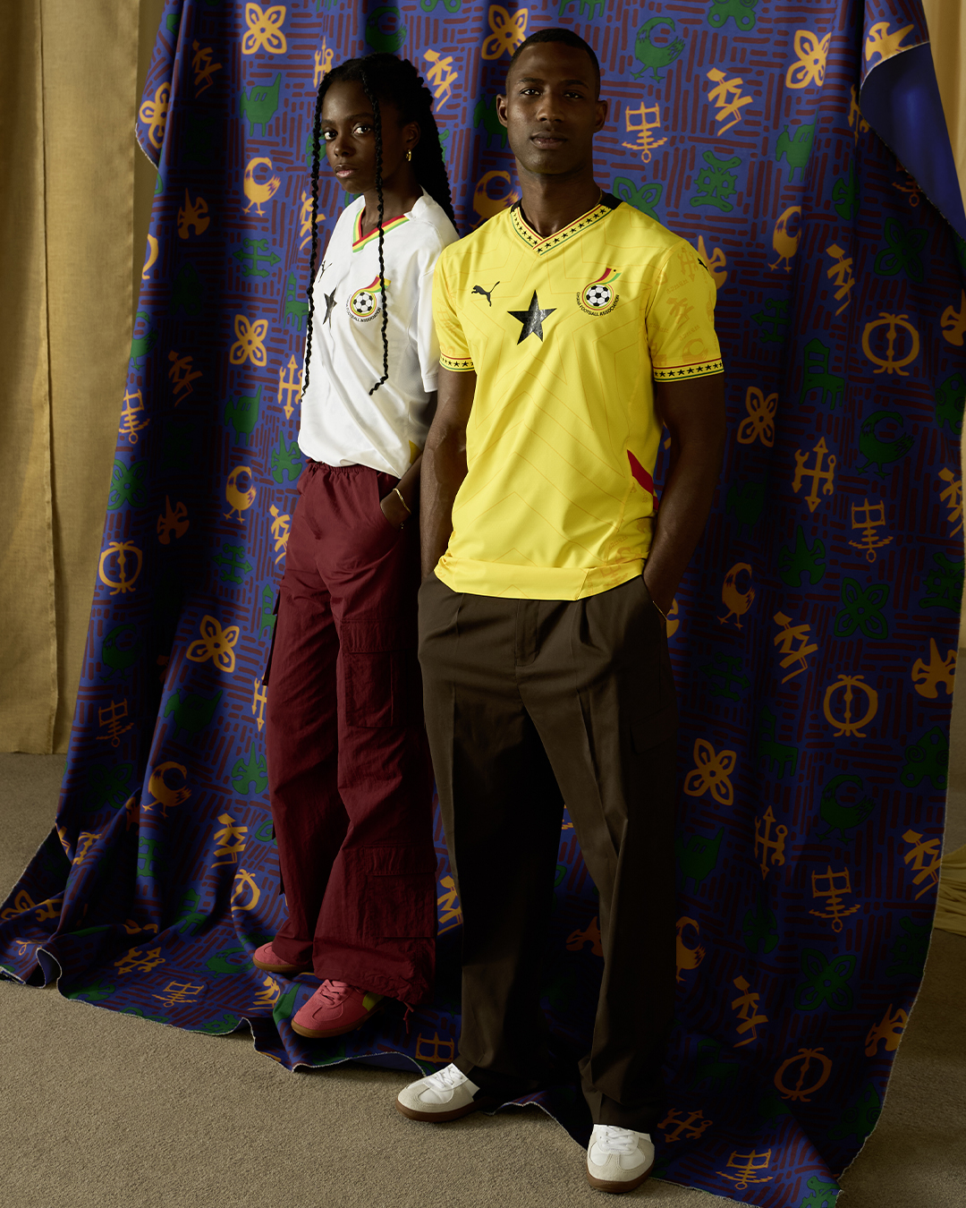 Ghana voetbalshirts 2025 geïnspireerd door Adinkra symbolen