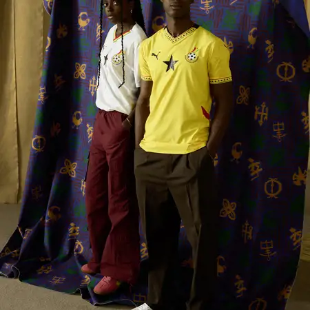 Ghana voetbalshirts 2025 geïnspireerd door Adinkra symbolen