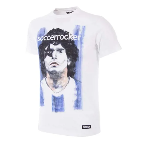 Argentinië Maradona Soccer Rocker T-Shirt - Wit