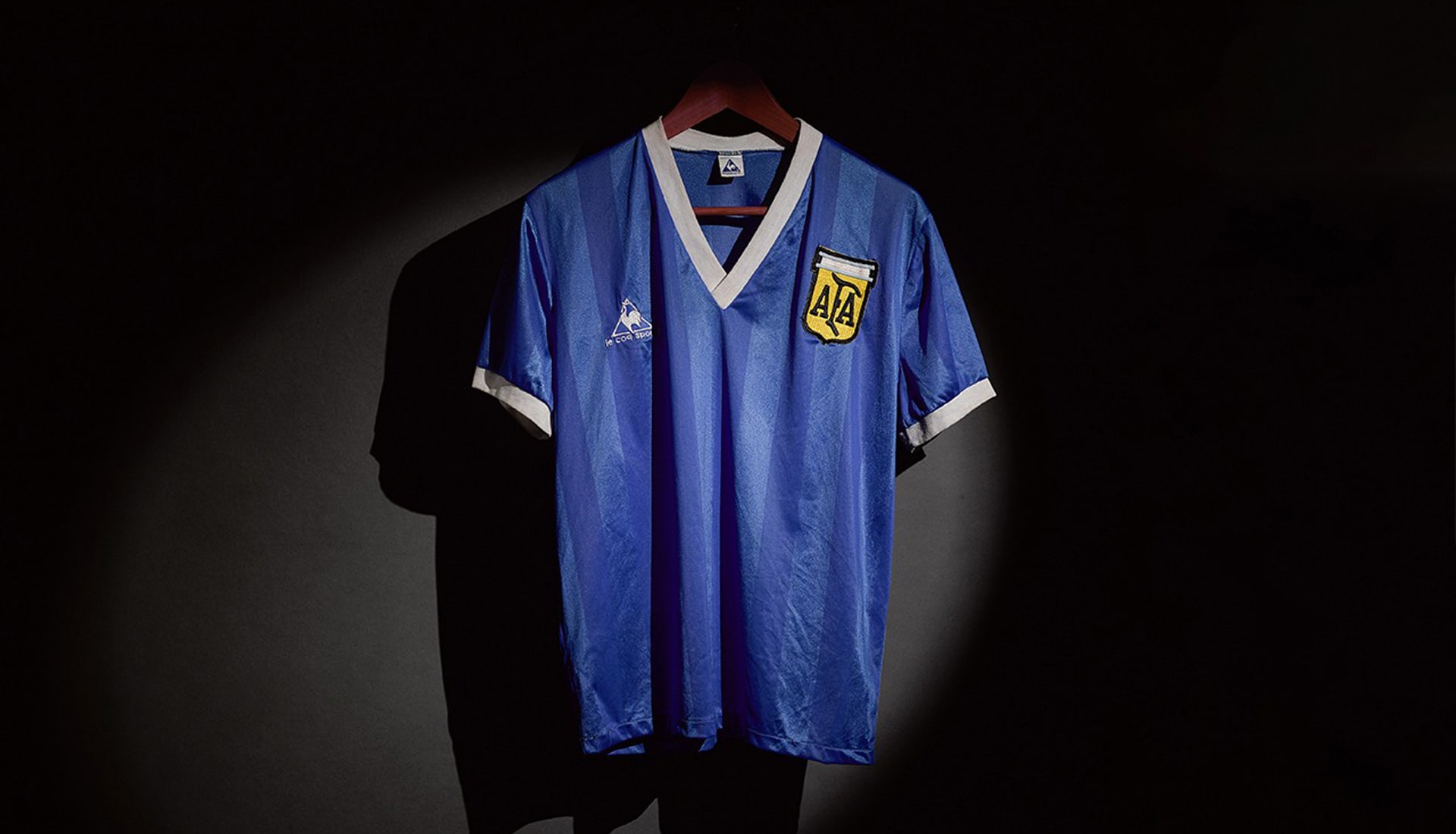 Argentinie Maradona Hand Of God voetbalshirt 1986 wordt geveild